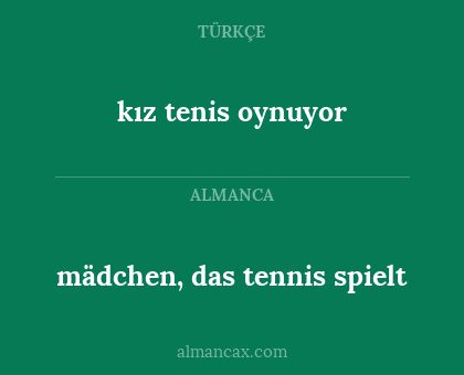 kız tenis oynuyor - mädchen, das tennis spielt