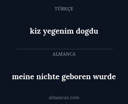 meine nichte geboren wurde - kiz yegenim dogdu