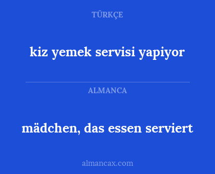 mädchen, das essen serviert - kiz yemek servisi yapiyor