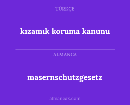kızamık koruma kanunu - masernschutzgesetz