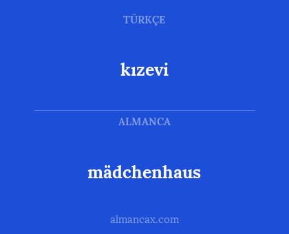 mädchenhaus - kızevi