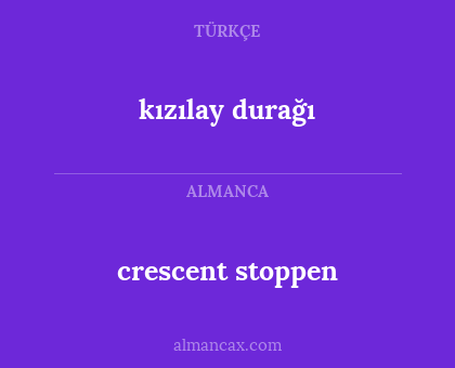 crescent stoppen - kızılay durağı