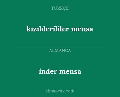 kızılderililer mensa - inder mensa