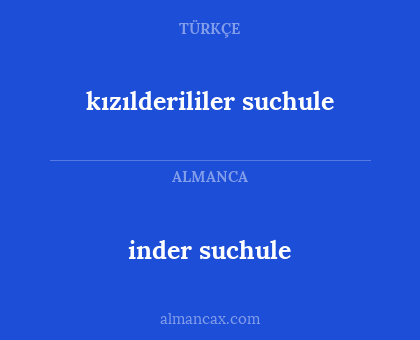 inder suchule - kızılderililer suchule