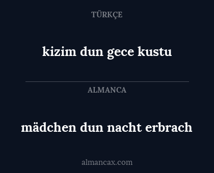 mädchen dun nacht erbrach - kizim dun gece kustu
