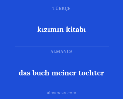 kızımın kitabı - das buch meiner tochter