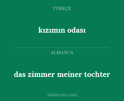 kızımın odası - das zimmer meiner tochter