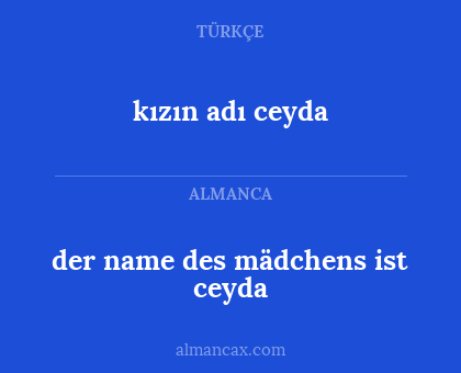 kızın adı ceyda - der name des mädchens ist ceyda