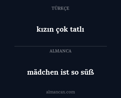 mädchen ist so süß - kızın çok tatlı