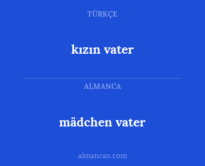 mädchen vater - kızın vater