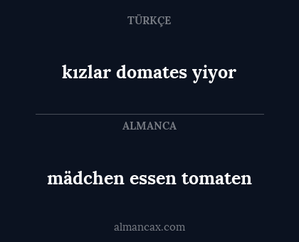 mädchen essen tomaten - kızlar domates yiyor