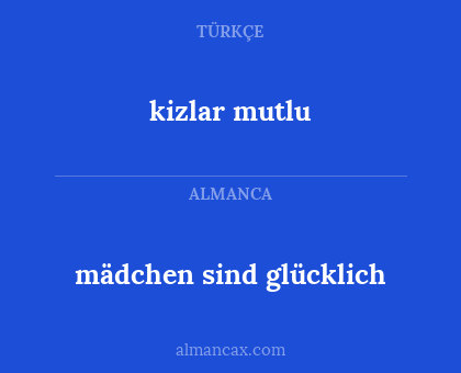 mädchen sind glücklich - kizlar mutlu