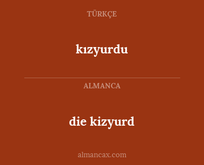 die kizyurd - kızyurdu