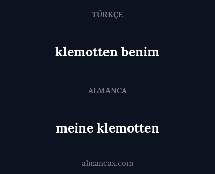 klemotten benim - meine klemotten