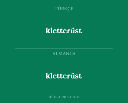 kletterüst - kletterüst