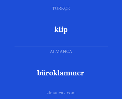 klip - büroklammer