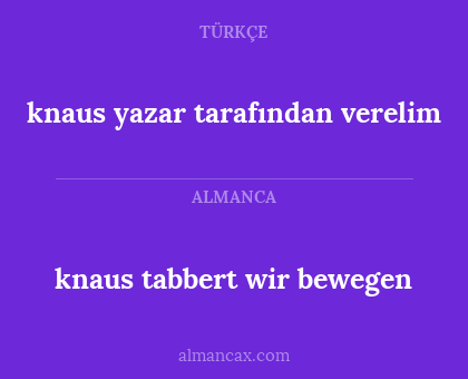 knaus tabbert wir bewegen - knaus yazar tarafından verelim