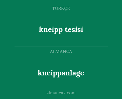 kneipp tesisi - kneippanlage