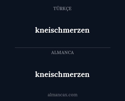 kneischmerzen - kneischmerzen