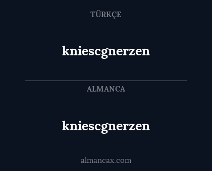 kniescgnerzen - kniescgnerzen
