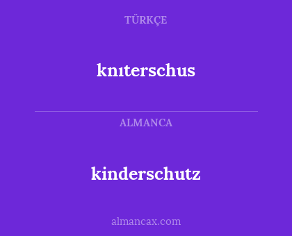 knıterschus - kinderschutz