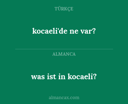kocaeli'de ne var? - was ist in kocaeli?