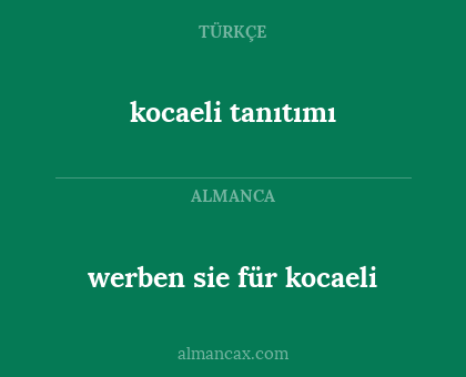 kocaeli tanıtımı - werben sie für kocaeli