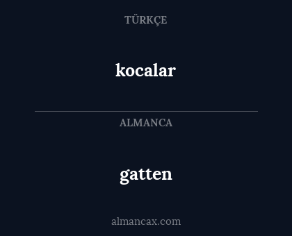 kocalar - gatten