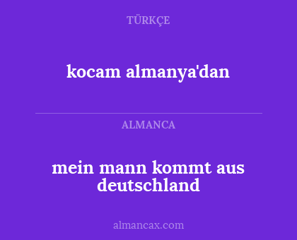 kocam almanya'dan - mein mann kommt aus deutschland