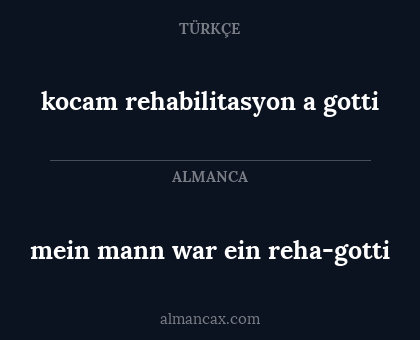 kocam rehabilitasyon a gotti - mein mann war ein reha-gotti