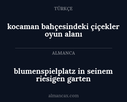blumenspielplatz in seinem riesigen garten - kocaman bahçesindeki çiçekler oyun alanı