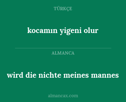wird die nichte meines mannes - kocamın yigeni olur