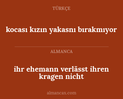 ihr ehemann verlässt ihren kragen nicht - kocası kızın yakasnı bırakmıyor