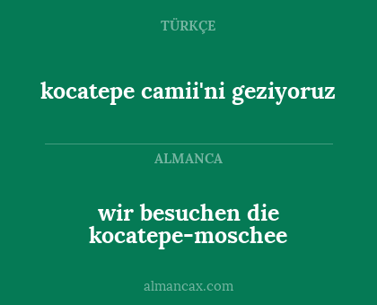 wir besuchen die kocatepe-moschee - kocatepe camii'ni geziyoruz