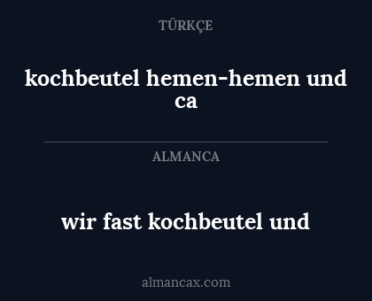 kochbeutel hemen-hemen und ca - wir fast kochbeutel und