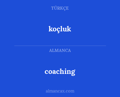 koçluk - coaching
