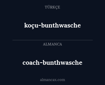 koçu-bunthwasche - coach-bunthwasche