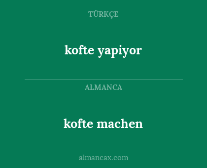 kofte yapiyor - kofte machen