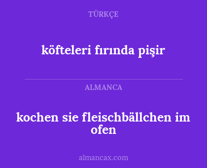 kochen sie fleischbällchen im ofen - köfteleri fırında pişir