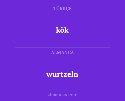 wurtzeln - kök