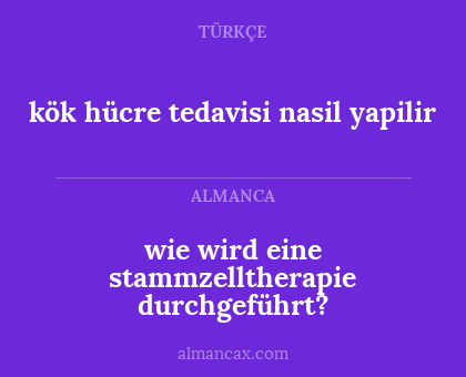 kök hücre tedavisi nasil yapilir - wie wird eine stammzelltherapie durchgeführt?