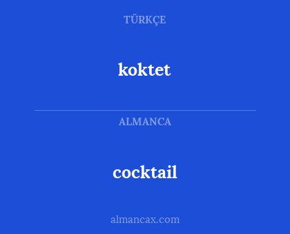 cocktail - koktet