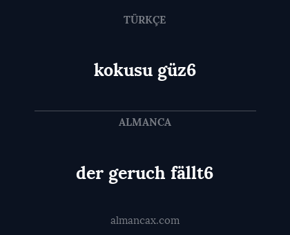 kokusu güz6 - der geruch fällt6