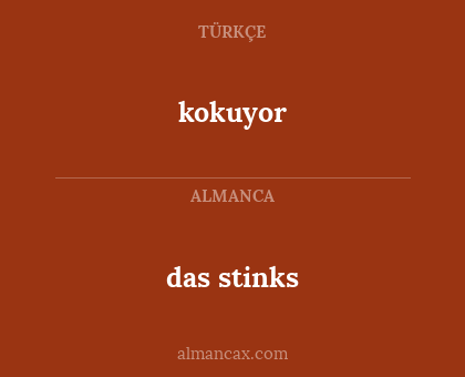 das stinks - kokuyor