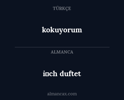 kokuyorum - i̇ch duftet