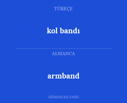 kol bandı - armband