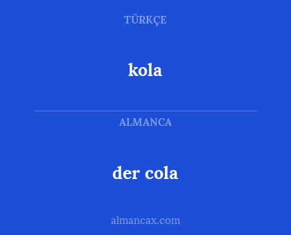 der cola - kola