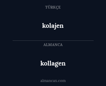 kolajen - kollagen