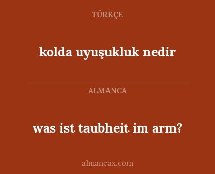 was ist taubheit im arm? - kolda uyuşukluk nedir