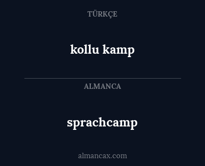 sprachcamp - kollu kamp